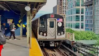 NYCT: R160B Siemens (N) Train at Queensboro Plaza