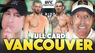 UFC Vancouver: de Ridder vs. Allen FULL CARD Predictions, Bets and DraftKings