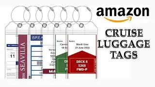 HOW TO USE LUGGAGE TAGS FOR CRUISE SHIP ESSENTIALS | AMAZON FINDS!! 🚢