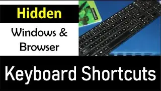 Keyboard Shortcuts | Top 25 Amazing Windows Keyboard Shortcuts & Google Chrome Shortcuts