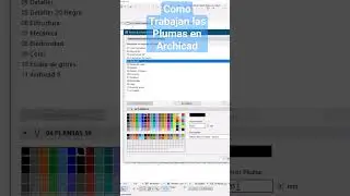 Como trabajan las plumas en Archicad