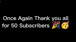50 Subscriber Special