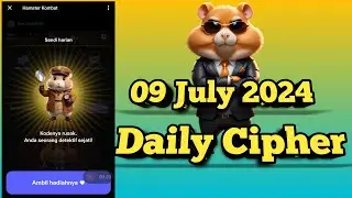 Hamster Kombat Daily Cipher Today 1M Coins 9 July 2024