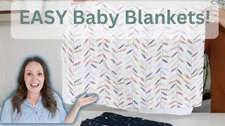 HOW TO SEW THE EASIEST BABY BLANKET EVER | BABY BLANKET TUTORIAL FOR BEGINNERS