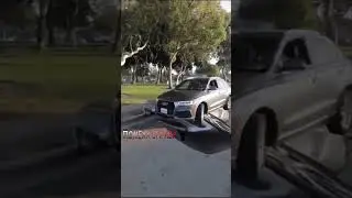 Опасная парковка, паркуется задом, наехал на мазду.