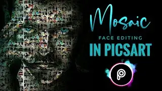 Face Mosaic Effect | PicsArt step by step Editing Tutorial | Learn How to make Collage in Picsart 🤩