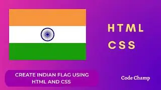 Create Indian Flag using HTML and CSS | Indian flag using html and CSS