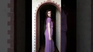 Сиреневое платье спицами. Ссылка на описание в комментарии