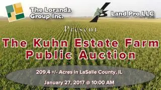 LaSalle Co., IL 209.4 Acre Farm Land Auction Promotional Video by The Loranda Group & Land Pro LLC