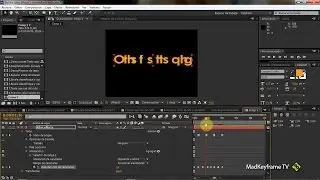 Animación de textos en AE: 02 Efecto Codificación de textos