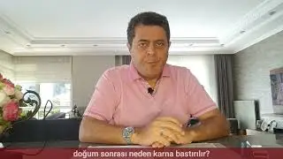 Normal ve sezaryen doğum sonrasında yapılan karın muayenesi. Karna elle bastırılmasının amacı nedir?