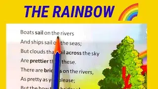 class 3 poem The rainbow। 🌈