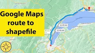 Convert Google maps route to shapefile