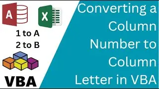 Converting a Column Number to Column Letter in VBA