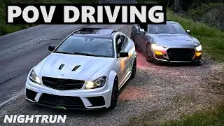 C63 AMG 507 "BLACK SERIES" MOUNTAIN RUNS | NIGHTRUN