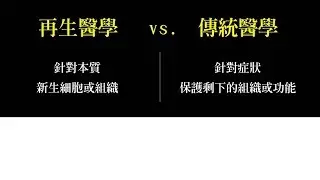 再生醫學vs傳統醫學