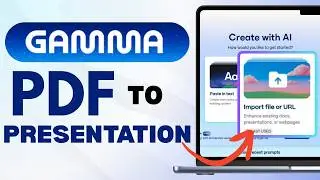 How To Convert Pdf to Presentation (.ppt) In Gamma AI | Step by Step