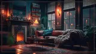 Relaxing Winter Rain | Rain Sounds In The City