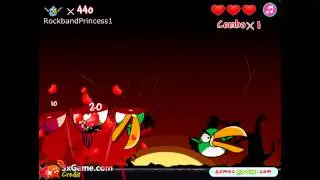 Angry Birds Ninja Fruit Online Game
