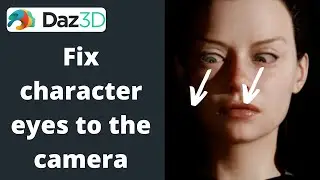Daz Studio | How to fix character eyes to the camera?