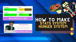 ROBLOX STUDIO | How to Make HUNGER SYSTEM Stats Like bloxburg