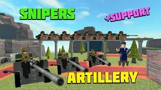 SOLO Snipers and Artillery +Support - Roblox Tower Defense Simulator