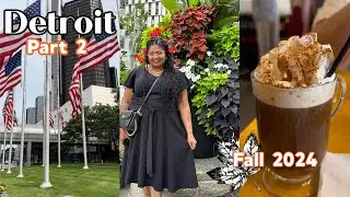 Detroit is the most underrated city!  Eat &  explore with us.#detroitfoodie  #walkingaround Part 2