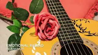 Emotional Guitar Ballad Backing Track in A Minor | 70 BPM