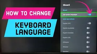 TCL Android TV : How to Change Keyboard Language in TCL Android Smart TV