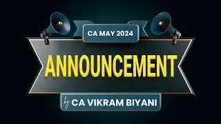 BIG ANNOUNCEMENT  | MAY 24  TAXATION BATCH | 