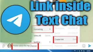 Add links inside text chat in Telegram | New Trick how to put link in Telegram Chat text or comments