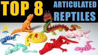 8 Cool Articulated Reptiles to 3D Print | Satisfying 