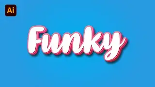 How to Make Funky 3D Text Effect - Adobe Illustrator cc 2021 Tutorial