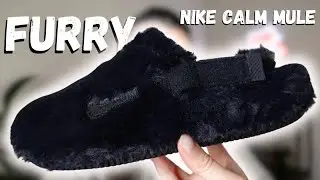 FURRY Nike Calm Mules!