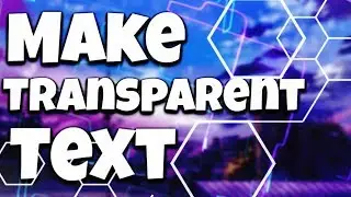 How To Make Transparent Text On Android|2018