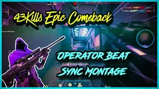 Valorant 43 Kills Epic Comeback | Operator Beat Sync  Montage | Valorant India