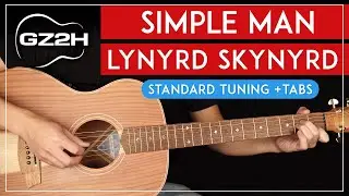 Simple Man Guitar Tutorial Lynyrd Skynyrd Guitar Lesson |Standard Tuning + Solo + TAB|