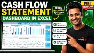Interactive Cash Flow Statement Dashboard in Excel | Free Template (Step-by-Step)