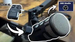 How I Set Up A Rode Pod Mic To A Zoom H6 Audio Interface For OBS Studio