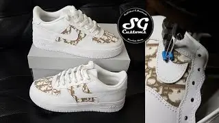 Nike Air Force 1 Low x Dior Custom Sneakers