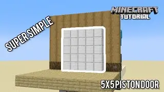 5x5 Piston Door | Minecraft 26.1 Redstone Tutorial