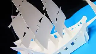 Ship Pop up card