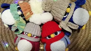 вязаные игрушки. готовые работы. пряжа из #фикспрайс