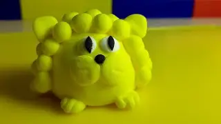 Лев из пластилина🦁Как слепить льва🦁Plasticine clay lion.