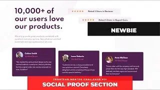 Social Proof Section | SASS Animations