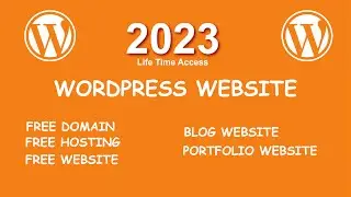 How To Create A Free WordPress portfolio Website - with life time Free Domain & Hosting: 2023
