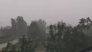 Гроза в день России  Ч - 3. АТМОСФЕРА ЛЕТНЕЙ ГРОЗЫ В ДЕРЕВНЕ - 12 ИЮНЯ.