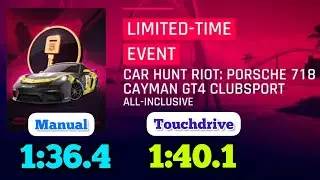Asphalt 9 | Porsche 718 Cayman GT4 Clubsport Car Hunt Riot | Manual- 