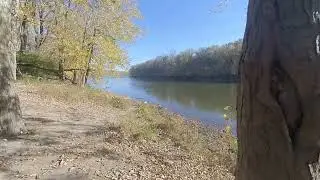 Natural Sounds and 🍂 Scenes of Autumn Waters - Fort Ouiatenon - 3D Video Collage (180VR LR) 4K