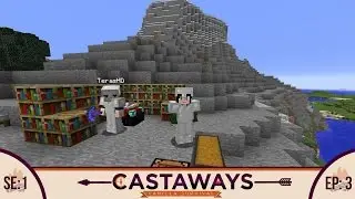 Minecraft | Castaway Vanilla EP: 3 | Digging, enchanting, laughing!